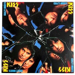 KISS Crazy Nights Vinyl LP 1987 Mercury 422 832 626-1 Q-1 Original Inner Sleeve